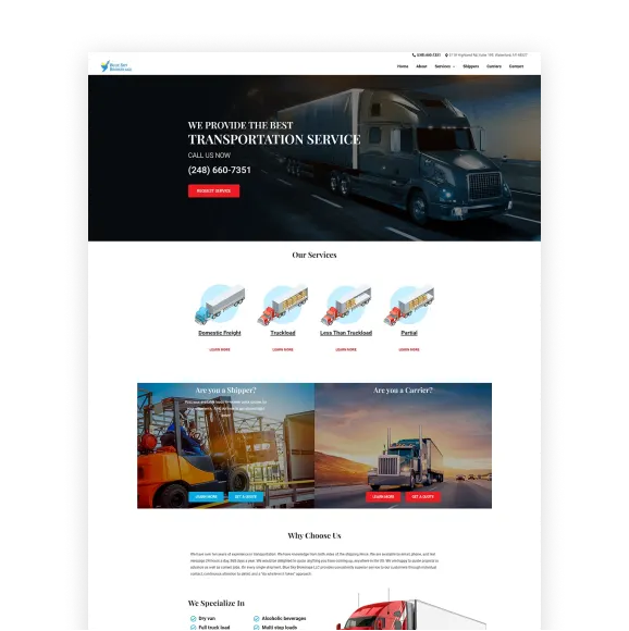 Blue Sky Brokerage Website